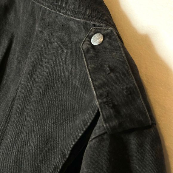 Womens Harley Davidson Jacket Angled Zipper Front Vintage See Photos for size - Picture 7 of 15
